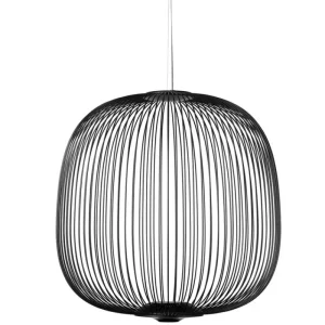 Vitra Deckenleuchten-Foscarini Spokes 2 Pendelleuchte, dimmbar, Graphitgrau