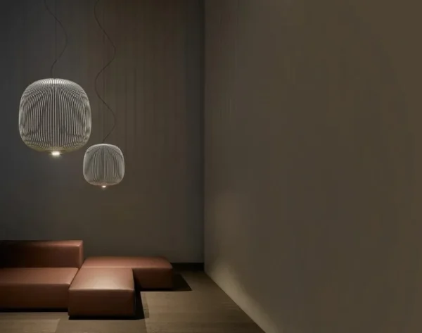 Flos Deckenleuchten-Foscarini Spokes 2 Piccola pendant lamp, dimmable, white