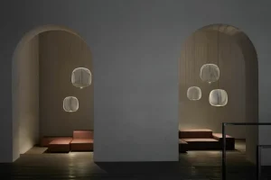 Flos Deckenleuchten-Foscarini Spokes 2 Piccola pendant lamp, dimmable, white