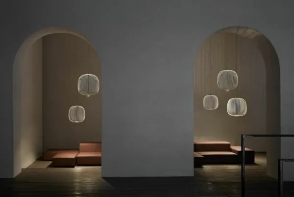 Flos Deckenleuchten-Foscarini Spokes 2 Piccola pendant lamp, dimmable, white
