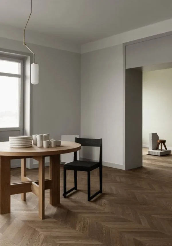 Muuto Sitzgelegenheiten-Frama AML Hocker, Kiefer dunkel