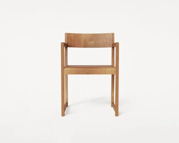 &Tradition Sitzgelegenheiten-Frama Armrest Chair 01, warm braune Birke