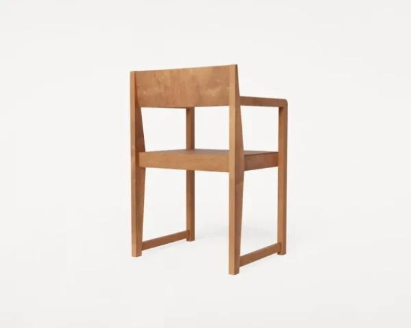 &Tradition Sitzgelegenheiten-Frama Armrest Chair 01, warm braune Birke