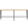Vitra Sitzgelegenheiten-Frama Bank Adam, 120 cm, Eiche - mattschwarz