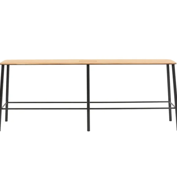 Vitra Sitzgelegenheiten-Frama Bank Adam, 120 cm, Eiche - mattschwarz