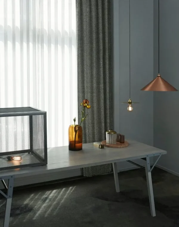 Muuto Deckenleuchten-Frama Circle Shade S Pendelleuchte, 15 cm, Messing