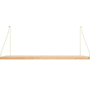 Frama Regale-D27 Wandregal, 60 cm, Eiche/Messing
