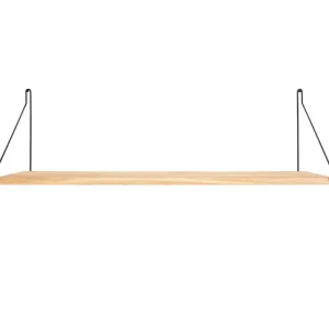 String Furniture Regale-Frama D27 Wandregal, 80 cm, Eiche/schwarz