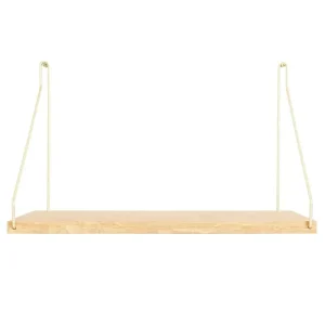 String Furniture Regale-Frama D27 Wandregal, 40 cm, Eiche/Messing
