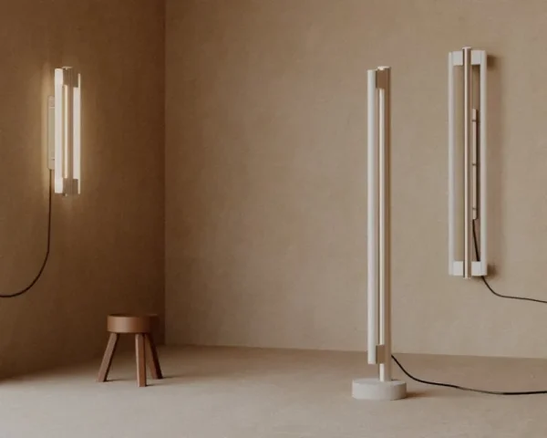 Michael Anastassiades Wandleuchten-Frama Eiffel Double Wandleuchte, 50 cm, Edelstahl