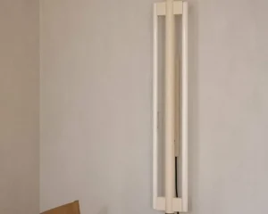 Nuura Wandleuchten-Frama Eiffel Double Wandleuchte, 100 cm, Cremeweiß