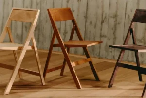 &Tradition Sitzgelegenheiten-Frama Folding Flat Stuhl, warmes Braun, Birke