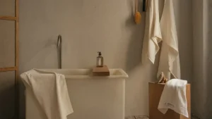 Frama Badezimmertextilien^Light Towel Badelaken, Knochenweiß