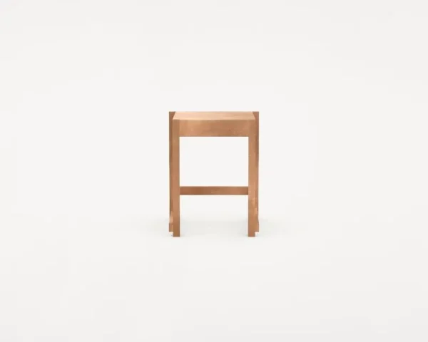 Artek Sitzgelegenheiten-Frama Low Stool 01, warmes braunes Holz