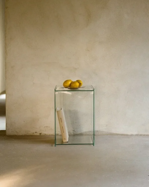 Artek Tische-Frama Rivet Box Tisch, Klarglas