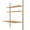 Frama Schreibtische Und Raumtrenner | Regale^Shelf Library H1148 Wandregal mit Schreibtisch, Eiche geölt