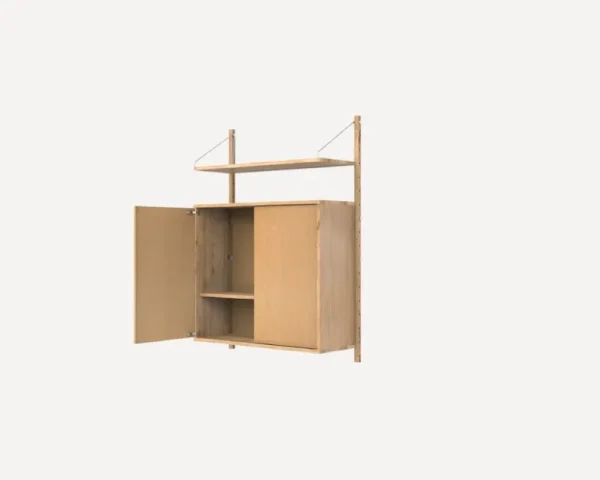 Normann Copenhagen Aufbewahrungsmöbel | Regale-Frama Shelf Library H1148 Wandregal/Schrank, Eiche geölt