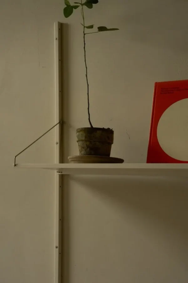 Frama Schreibtische Und Raumtrenner | Regale^Shelf Library H1852 Wandregal mit Schreibtisch, warmes Weiß