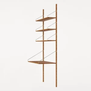 Frama Schreibtische Und Raumtrenner | Regale^Shelf Library H1852 Wandregal mit Schreibtisch, Eiche geölt