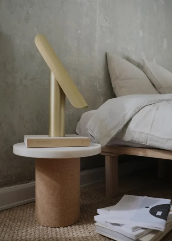 Artemide Tischlampen-Frama T Lamp Tischleuchte, Messing gebürstet