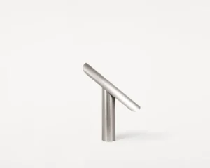 Foscarini Tischlampen-Frama T Lamp Tischleuchte, gebürsteter Stahl