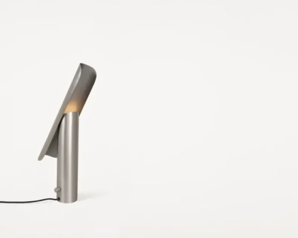 Foscarini Tischlampen-Frama T Lamp Tischleuchte, gebürsteter Stahl