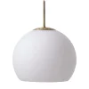 Frandsen Deckenleuchten-Ball Glass Pendelleuchte, 25 cm, opalweiß