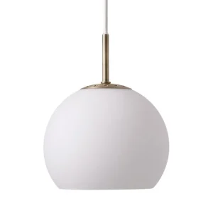 Frandsen Deckenleuchten-Ball Glass Pendelleuchte, 18 cm, opalweiß