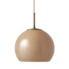Frandsen Deckenleuchten-Ball Glass Pendelleuchte, 18 cm, Cappuccino