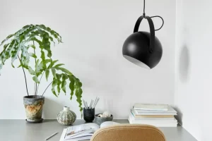 Frandsen Deckenleuchten-Ball Handle Pendelleuchte, Ø 19 cm, matt-schwarz