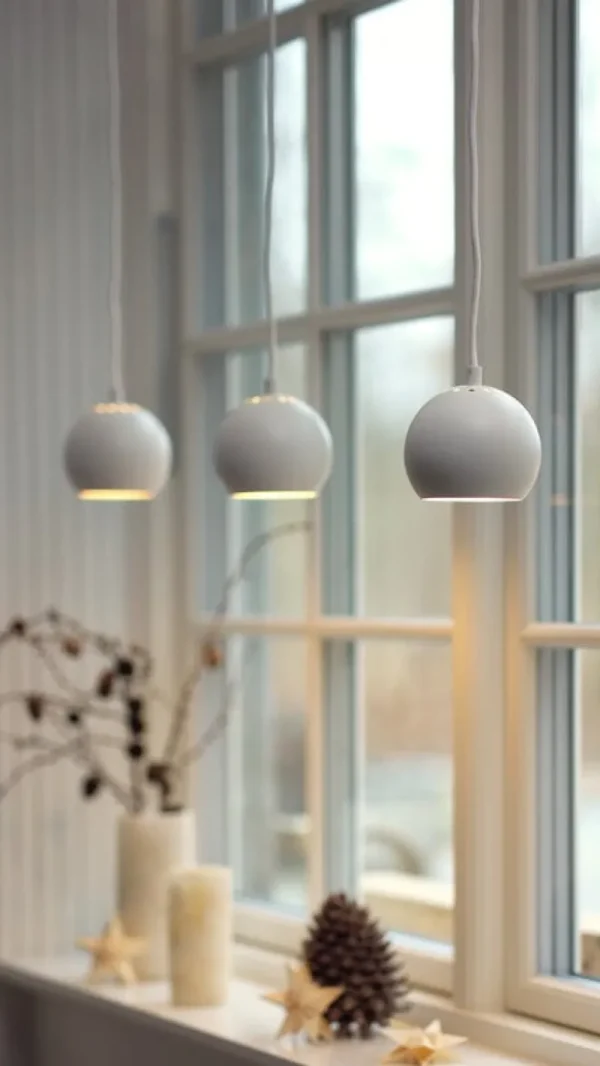 Frandsen Deckenleuchten-Ball Pendelleuchte, 12 cm, matt-weiß