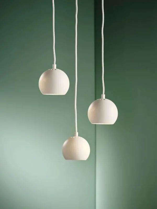 Frandsen Deckenleuchten-Ball Pendelleuchte, 12 cm, matt-weiß