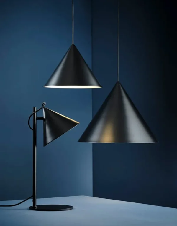 New Works Deckenleuchten-Frandsen Benjamin Pendelleuchte, 30 cm, matt-schwarz