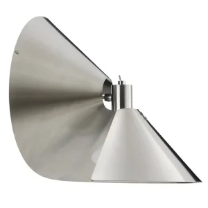 New Works Wandleuchten-Frandsen Peel Wandleuchte, gebürsteter Edelstahl