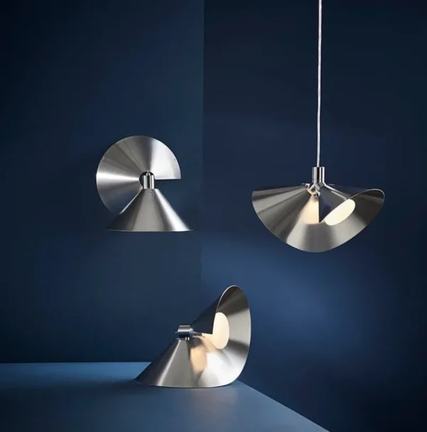 New Works Wandleuchten-Frandsen Peel Wandleuchte, gebürsteter Edelstahl