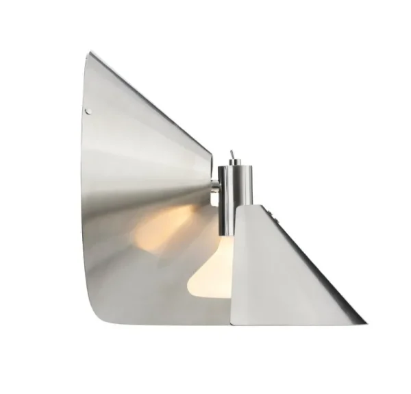 New Works Wandleuchten-Frandsen Peel Wandleuchte, gebürsteter Edelstahl