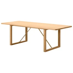 Fredericia Tische-BM67 Couchtisch, Eiche hell geölt - Messing