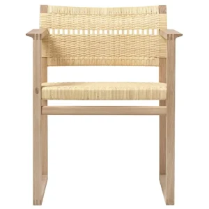 &Tradition Sitzgelegenheiten-Fredericia BM62 Sessel, Rohrgeflecht – Eiche geölt
