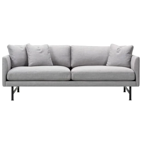 &Tradition Sofas Und Liegen-Fredericia Calmo 95 Sofa, 2-Sitzer, schwarzer Stahl - Sunniva 242