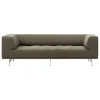 Fredericia Sofas Und Liegen-Delphi 2-Sitzer-Sofa, gebürstetes Aluminium - Olivgrün Clay 14