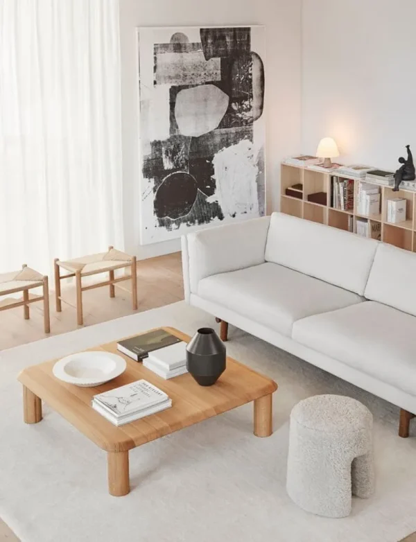 Normann Copenhagen Tische-Fredericia Islets Couchtisch, 110 x 110 cm, hell geölte Eiche