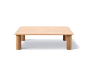 Normann Copenhagen Tische-Fredericia Islets Couchtisch, 110 x 110 cm, hell geölte Eiche