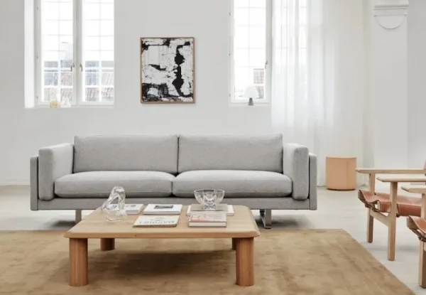 Normann Copenhagen Tische-Fredericia Islets Couchtisch, 110 x 110 cm, hell geölte Eiche