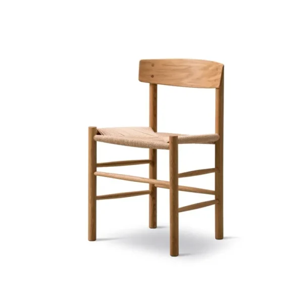 Vitra Sitzgelegenheiten-Fredericia J39 Mogensen Stuhl, Eiche geölt - Papierkordel