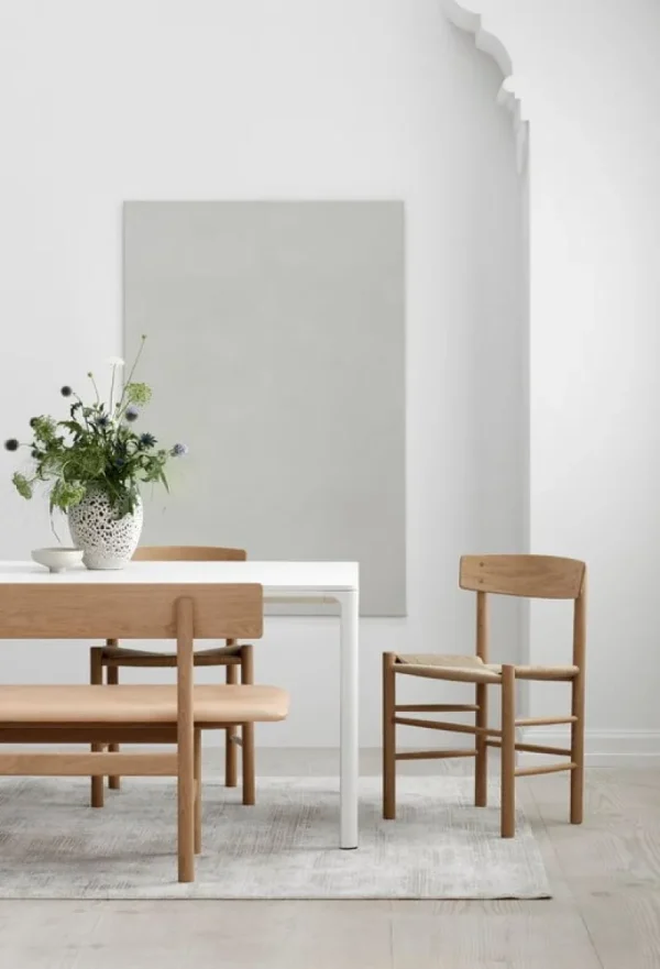 Vitra Sitzgelegenheiten-Fredericia J39 Mogensen Stuhl, Eiche geölt - Papierkordel