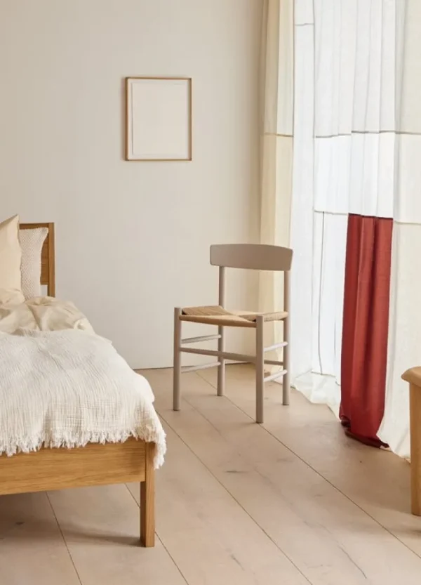 Lepo Product Sitzgelegenheiten-Fredericia J39 Mogensen Stuhl, Kieselgrau - Papierkordel