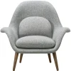 Normann Copenhagen Sitzgelegenheiten-Fredericia Loungesessel Swoon, Hallingdal 130 – Räuchereiche