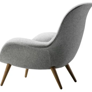 Normann Copenhagen Sitzgelegenheiten-Fredericia Loungesessel Swoon, Hallingdal 130 – Räuchereiche