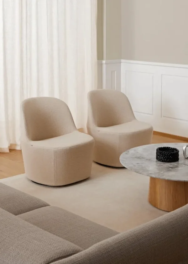 Wendelbo Tische-Fredericia Niveau Couchtisch, 110 cm, Esche geölt - Tundragrau