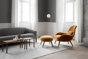 Fredericia Sitzgelegenheiten-Ottomane Swoon, Hallingdal 130 – Räuchereiche